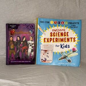 kids children’s book set descendants 3 hardcover book and experiment book